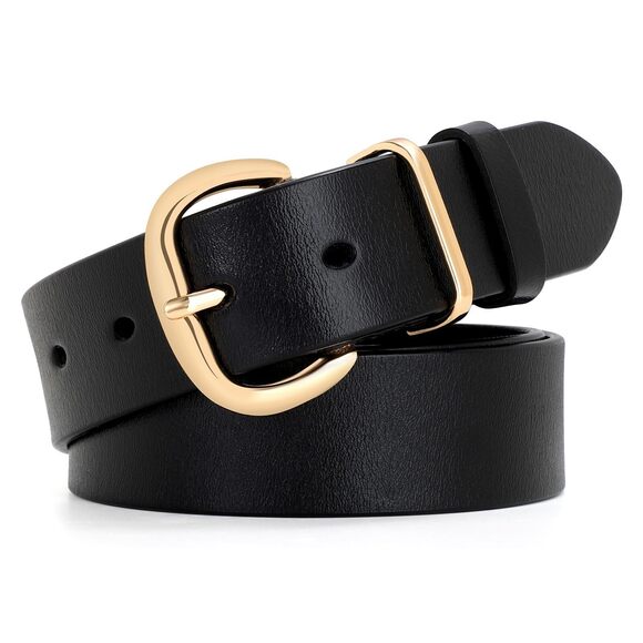 ladies black belts for dresses Women's Classic Leather Belt main image 1